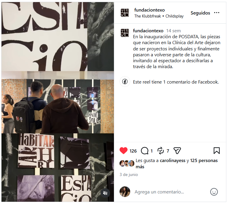 Proyecto Cobertura: Lanzamiento Muestra Posdata - Fundación TEXO